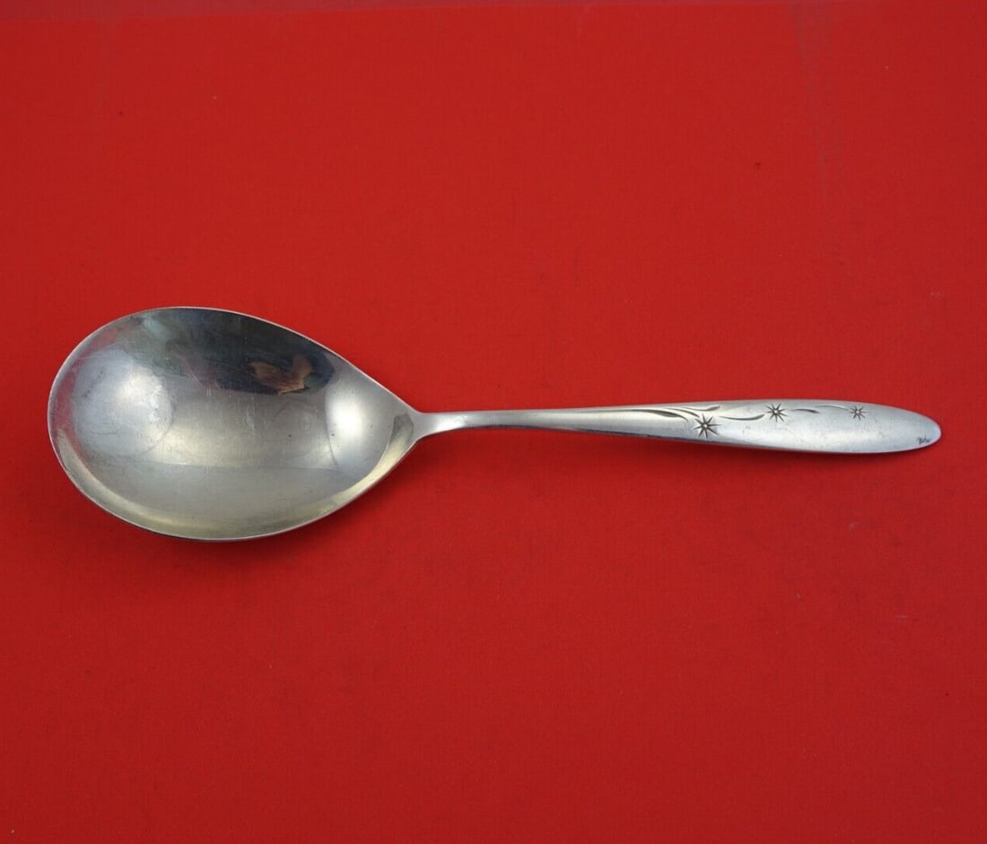 Gorham Celeste Sterling Silver Berry Serving Spoon 9 1/4": Gorham Celeste Sterling Silver Berry Serving Spoon 9 1/4" A Celeste by Gorham sterling silver berry spoon in the Celeste pattern. This serving spoon measures 9 1/4 inches, was made by Gorham in the Un
