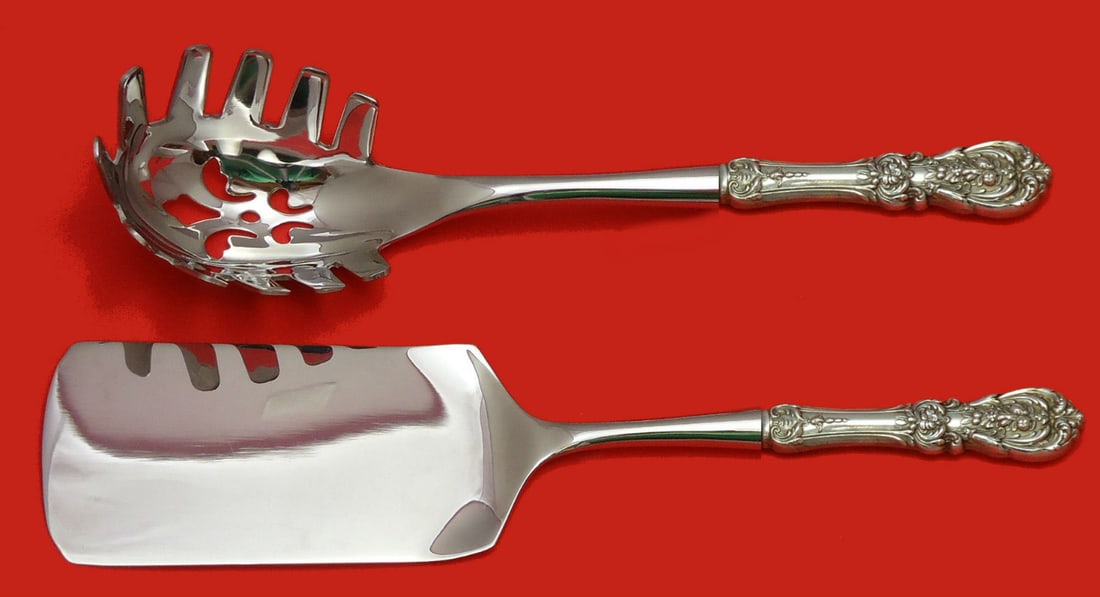 Reed & Barton Francis I Sterling Silver 2pc Italian Pasta Server Set: Reed & Barton Francis I Sterling Silver 2pc Italian Pasta Server Set This elegant 2-piece Italian pasta server set by Reed & Barton features the classic Francis I pattern. Crafted from high-quality st