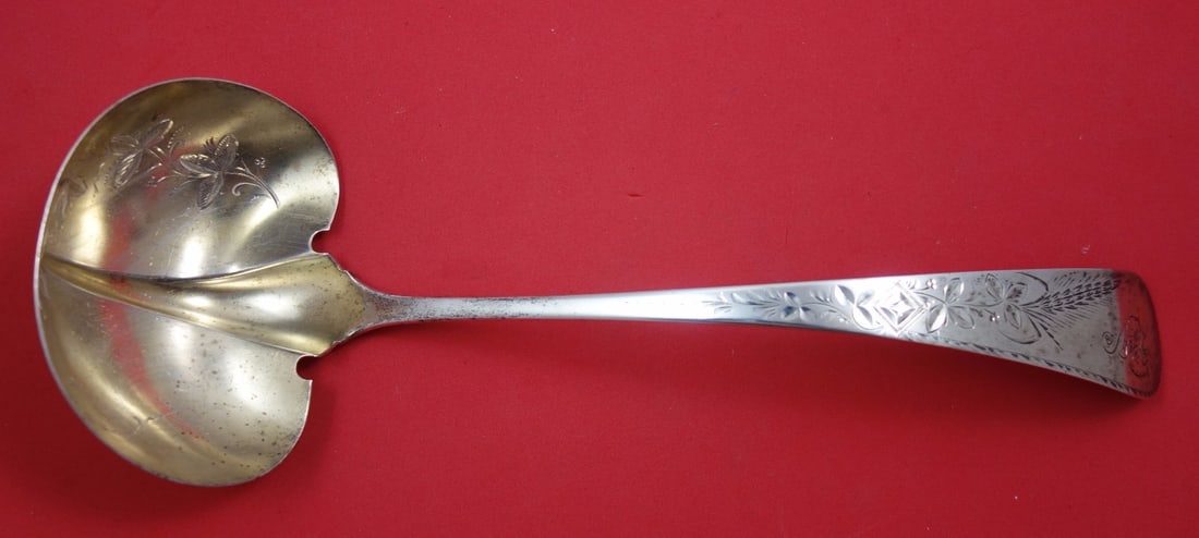 Schulz & Fischer Harvest Wheat Engraved Sterling Silver Ladle 13.5" (1 of 1)