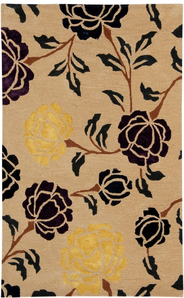 5' x 8' Contemporary Handwoven Wool Area Rug India (1 of 6)