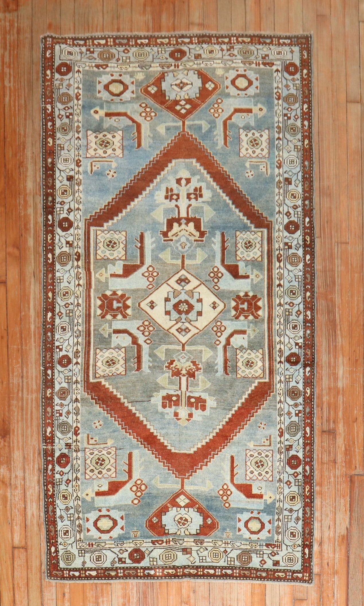 3' 7" x 6' 11" Early 20th C Malayer Persian Rug (1 of 7)
