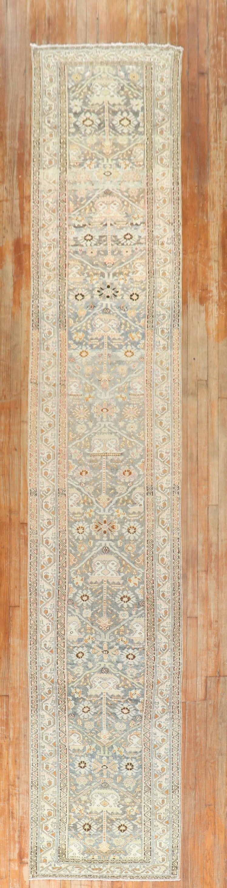 2' 10" x 17' 1" Persian Malayer Runner 1920s (1 of 7)