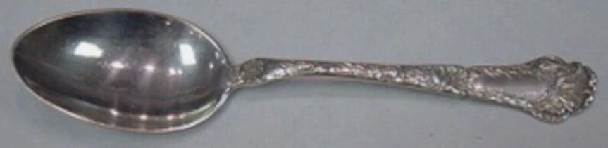 Gorham Poppy Sterling Silver 7 Inch Place Soup Spoon: Gorham Poppy Sterling Silver 7 Inch Place Soup Spoon A Gorham Poppy sterling silver place soup spoon with an ornate handle design. This pre-owned piece is part of the Poppy pattern and dates to the 19