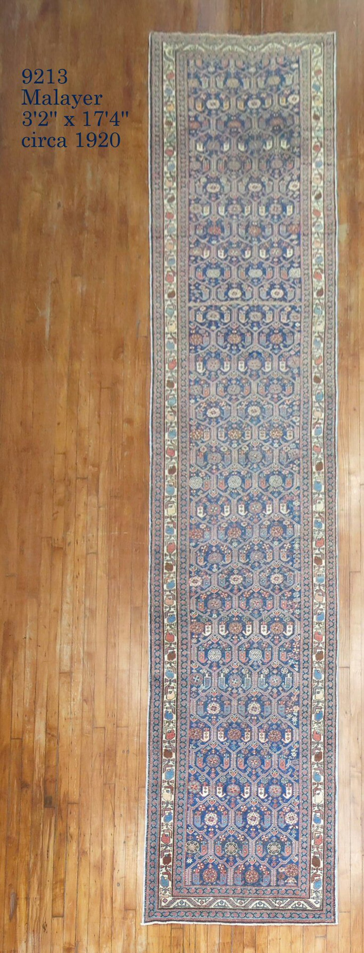 3' 2" x 17' 4" Persian Malayer rug runner (1 of 7)
