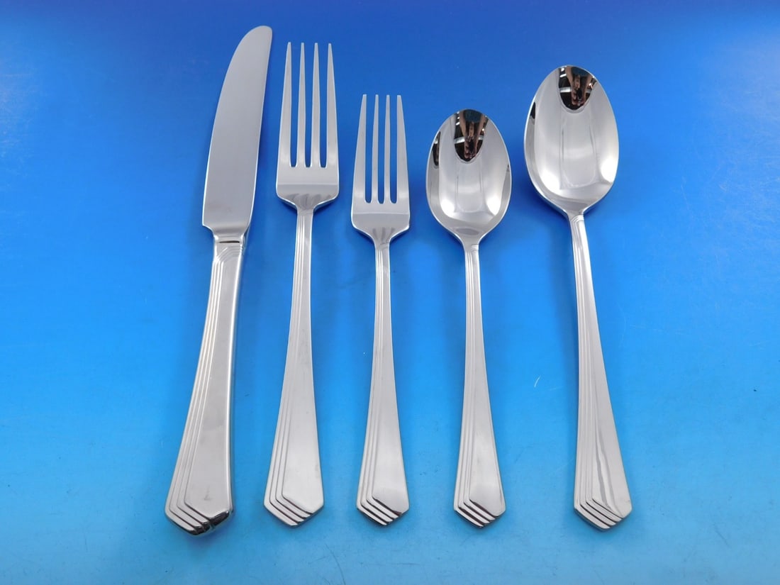 Yamazaki Ramona 55 Piece Stainless Flatware Set (1 of 10)