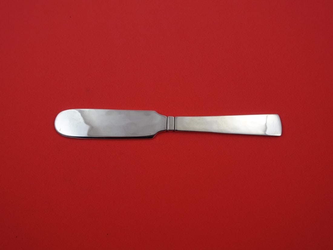 Old Newbury Crafters Scandia sterling silver butter knife 5 3/4 (1 of 3)