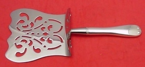 Tiffany & Co. Flemish Sterling Silver Asparagus Server 9.5 Custom Hooded: Tiffany & Co. Flemish Sterling Silver Asparagus Server 9.5 Custom Hooded This exquisite asparagus server is part of the Flemish pattern by Tiffany & Co. Crafted from sterling silver, it features a hol