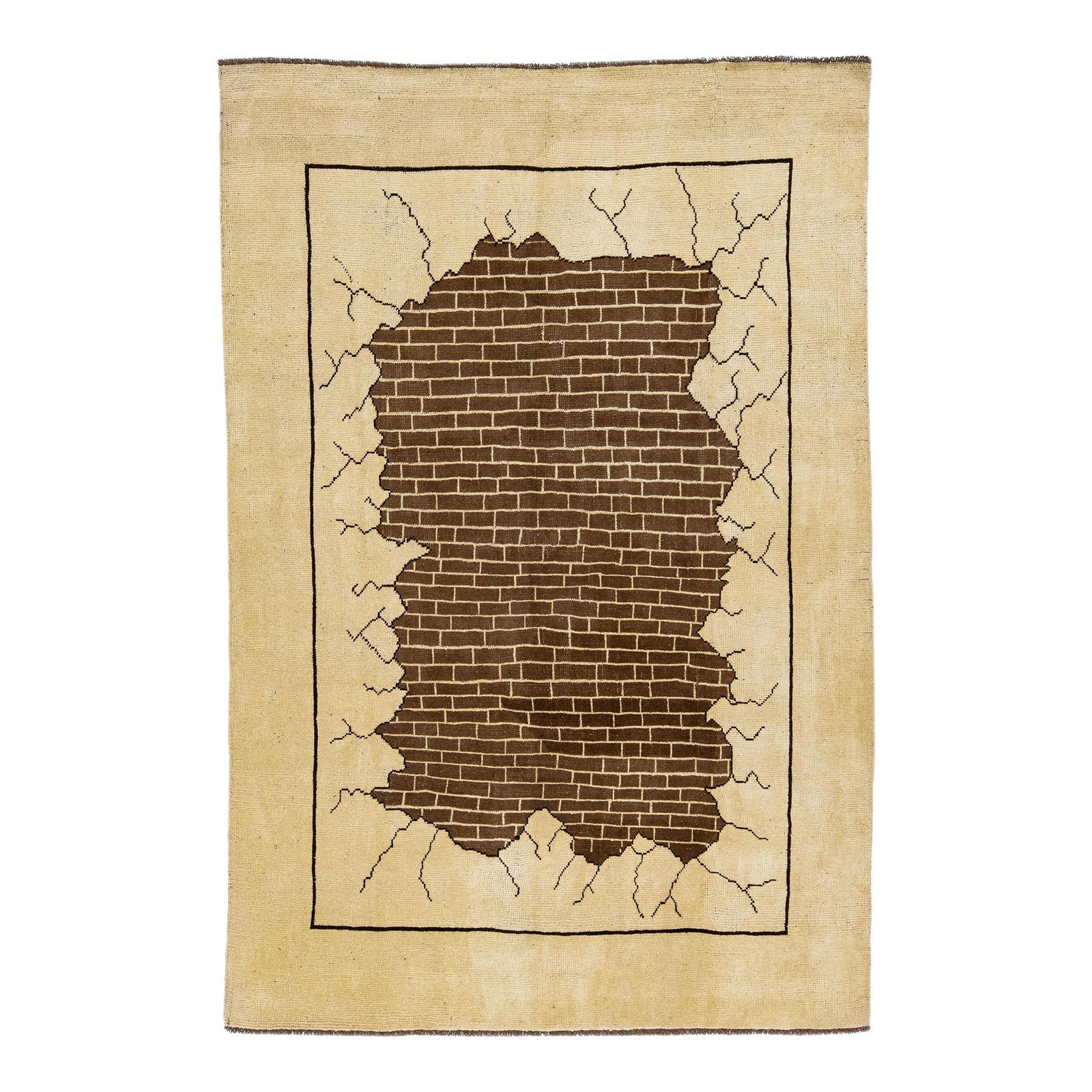 Beige Handmade Wool Rug Modern Art Deco Design 6'8" x 10': Beige Handmade Wool Rug Modern Art Deco Design 6'8" x 10' Enhance your living space with this stunning Beige Modern Art Deco Style handmade wool rug. Part of the Northwest collection, it showcases a b