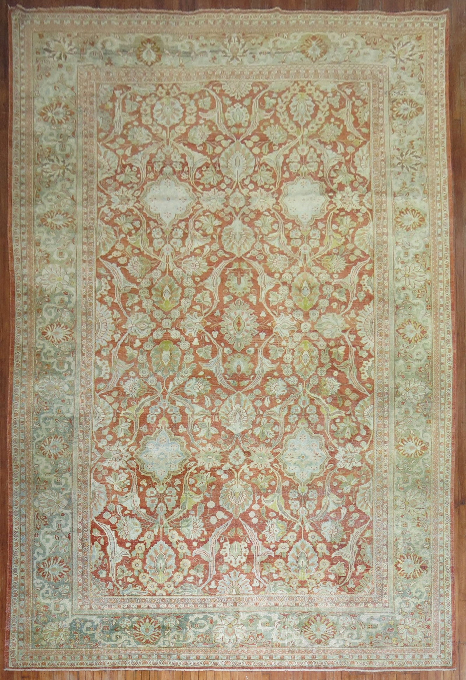 10' 8" x 16' 10" Persian Sultanabad Mahal Oversize Rug: 10' 8" x 16' 10" Persian Sultanabad Mahal Oversize Rug An early 20th century Persian Sultanabad rug in an oversize format. This pre-owned rug is identified as a Sultanabad/Mahal type. Specifications T