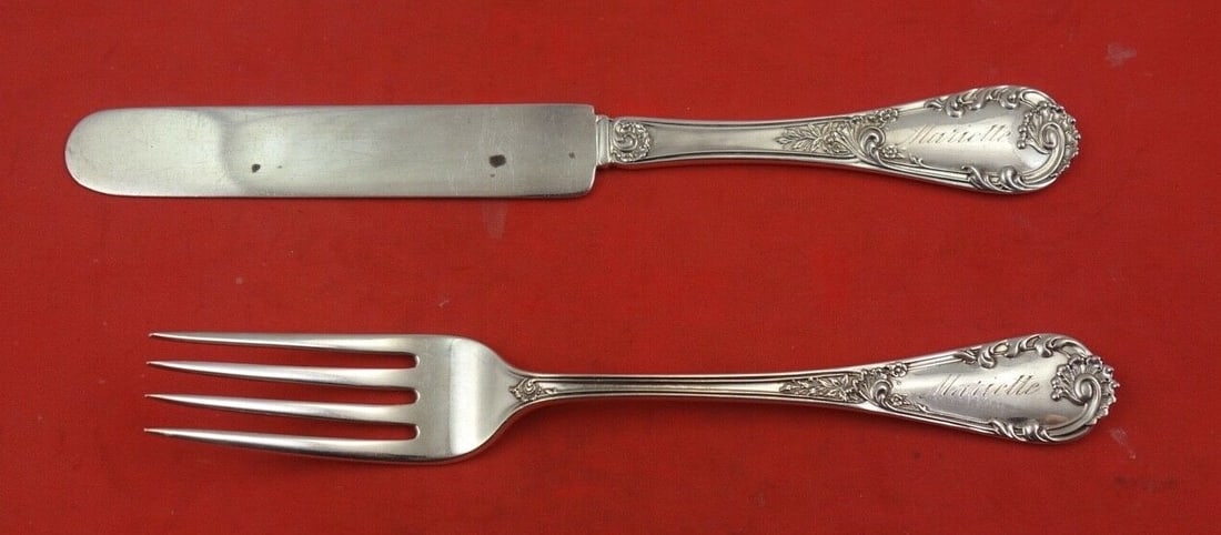 Dominick & Haff Louis XIV Sterling Silver 2-Piece Junior Set (1 of 2)