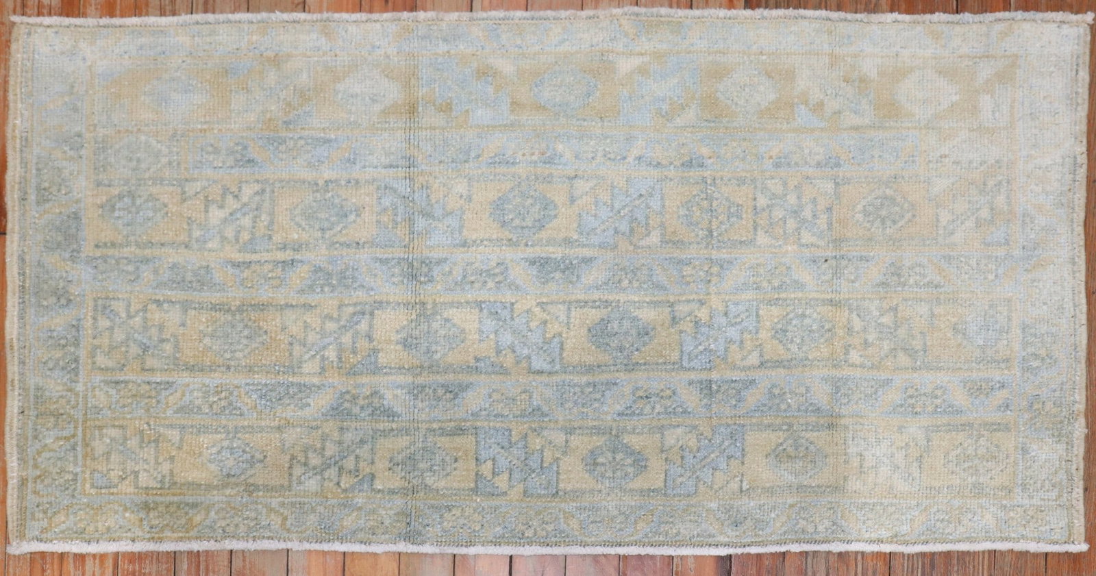 1' 9" x 3' 9" Small Persian Rug Pale Tones: 1' 9" x 3' 9" Small Persian Rug Pale Tones Pale Persian throw rug from the 2nd quarter of the 20th century. This small pre-owned rug is identified as Persian. Specifications Title: Pale Persian Throw 