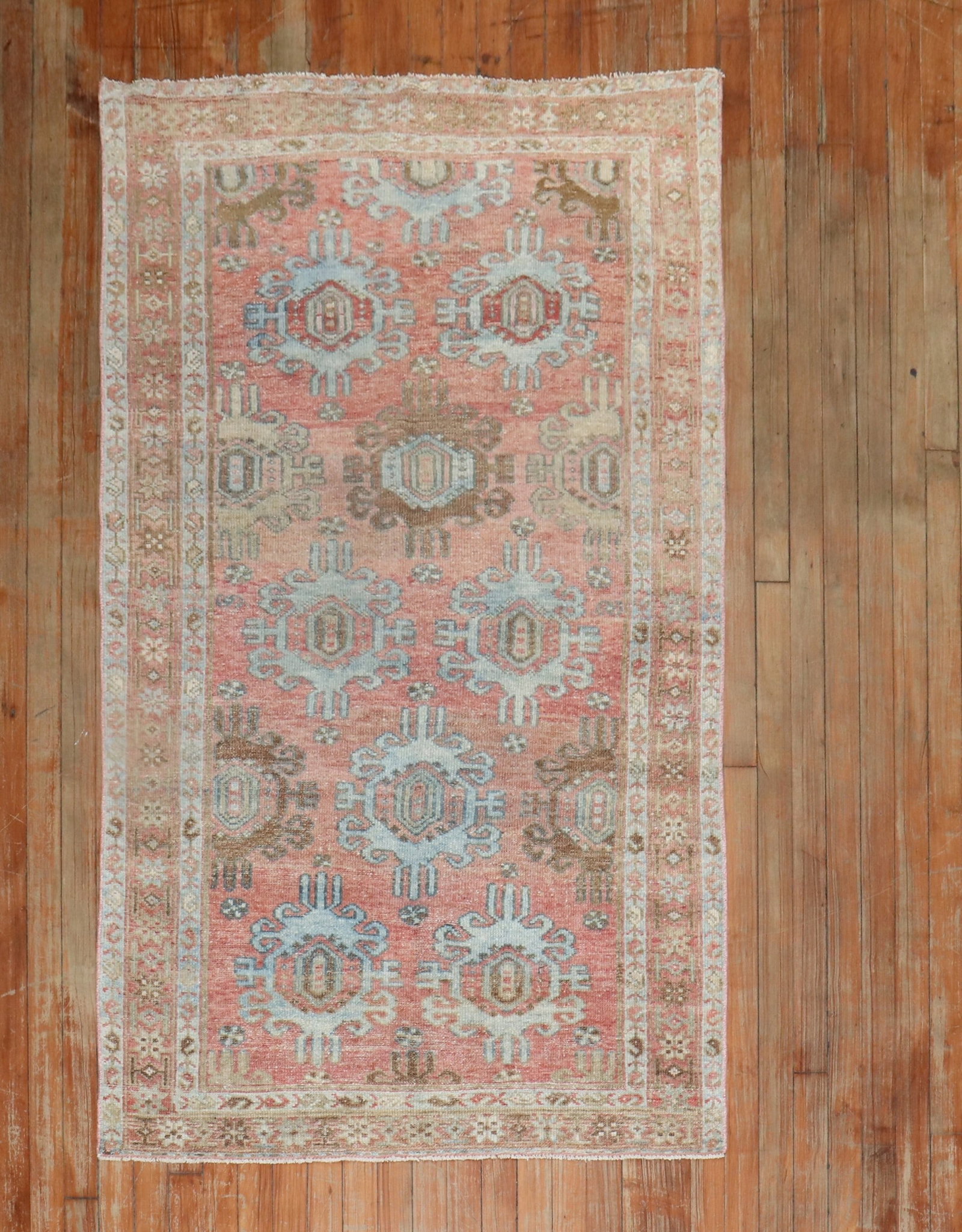 3' 6" x 6' 2" Persian Malayer Accent Rug Salmon Ground (1 of 7)