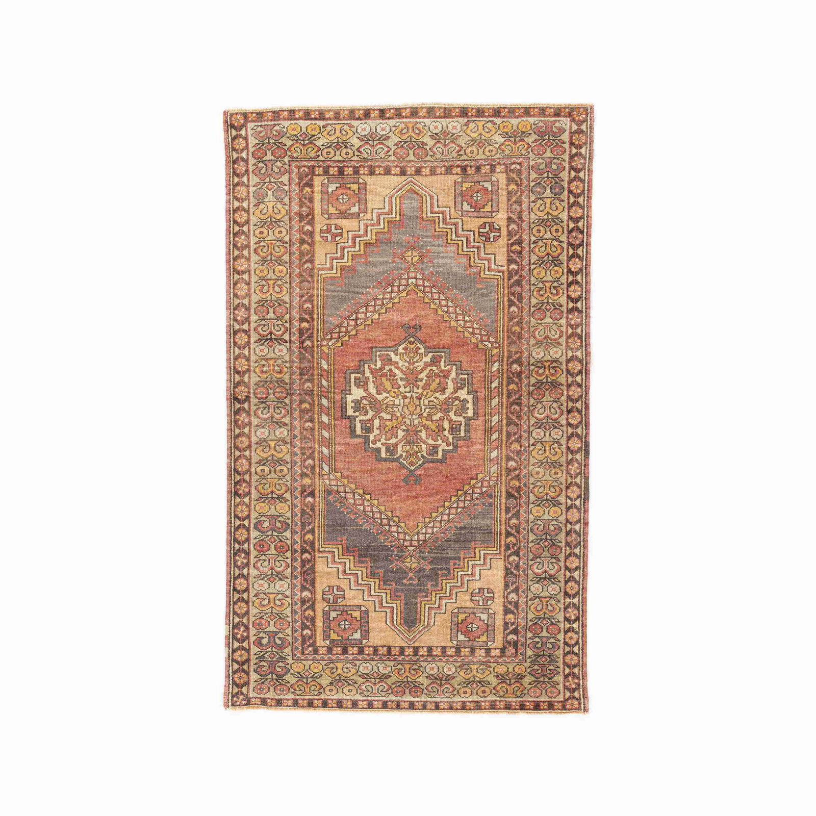 Authentic Handmade Anadol Wool Carpet 116x191cm: Authentic Handmade Anadol Wool Carpet 116x191cm This authentic handmade Anadol carpet is crafted from high-quality wool on wool, showcasing exquisite craftsmanship. It features a double knot weaving t