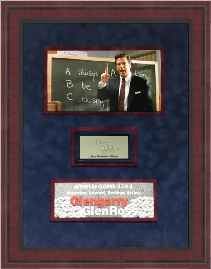 Alec Baldwin Glengarry Glen Ross Laser Engraved Photo Custom Framed 18 x 13 (1 of 5)