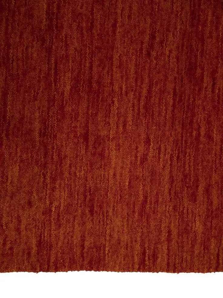 Contemporary Orange-Red Gabbeh Wool Rug 4'2 x 5'11 Rectangular - 10
