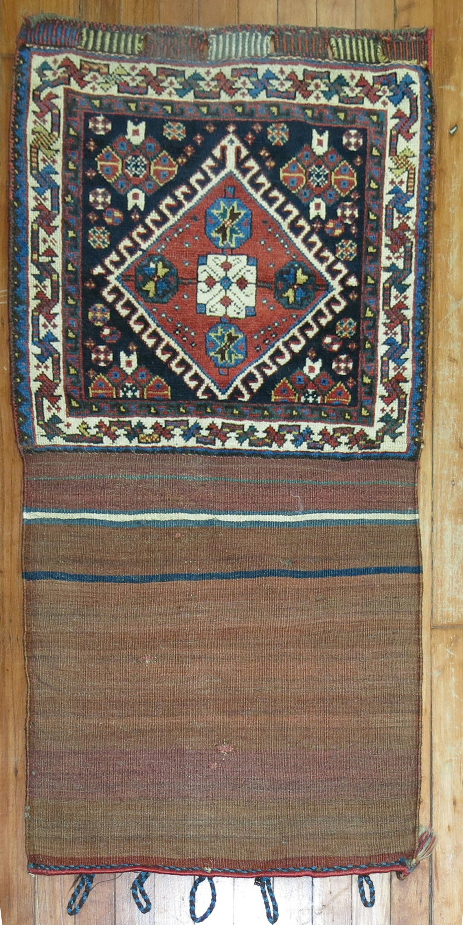 2' x 4' Early 20th Century Qashghai Tribal Bagface Rug (1 of 6)