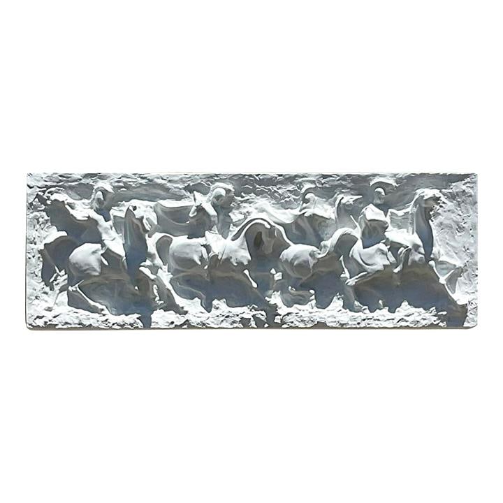 Vintage J. Segura Gladiator Wall Relief MCM Sculpture: Vintage J. Segura Gladiator Wall Relief MCM Sculpture This stunning vintage Mid-Century Modern wall sculpture is crafted by the renowned artist J. Segura. Featuring a chic gladiator relief design, it 