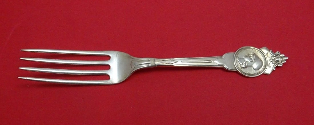 John Cook Medallion Sterling Silver Dinner Fork Monogrammed 7 5/8" (1 of 1)