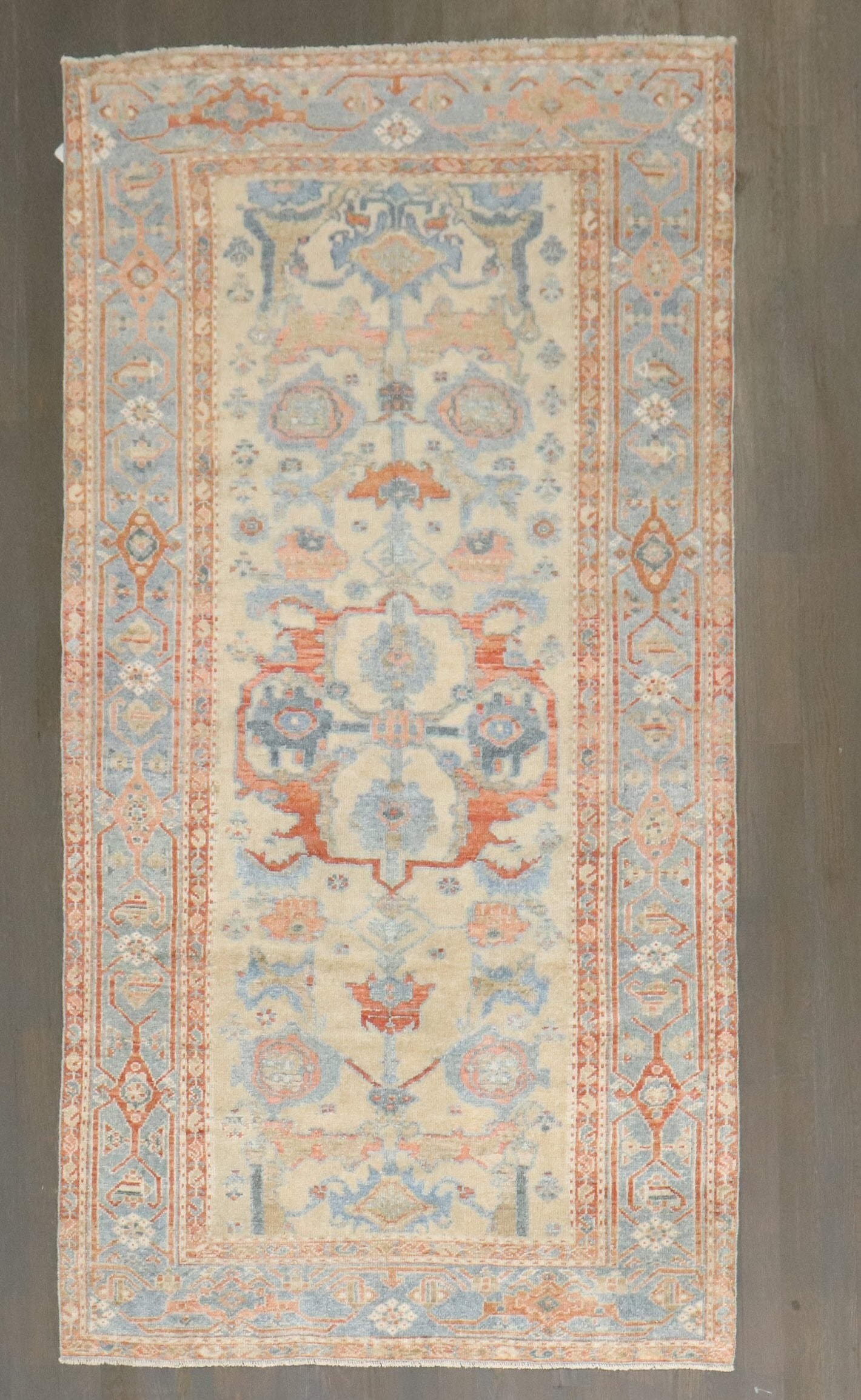 3' 5" x 6' 4" Early 20th Century Serab Scatter Rug: 3' 5" x 6' 4" Early 20th Century Serab Scatter Rug Early 20th century Persian Serab decorative scatter size rug with a traditional patterned design. This pre-owned rug is identified as a small Serab r