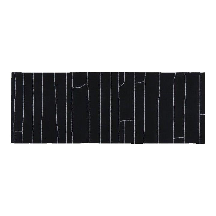 2'7x7 Moroccan Azilal wool runner rug hand knotted: 2'7x7 Moroccan Azilal wool runner rug hand knotted Hand-knotted using traditional rug-making techniques, this Moroccan Azilal wool rug combines timeless craftsmanship with a modern design approach. It