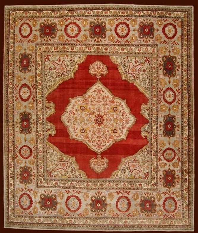 11' 4" x 11' 8" Antique Turkish Sivas Square Rug: 11' 4" x 11' 8" Antique Turkish Sivas Square Rug Antique Turkish Sivas square rug in deep red jewel tones, dating to the late 19th century. This pre-owned piece features the classic character of a Siv