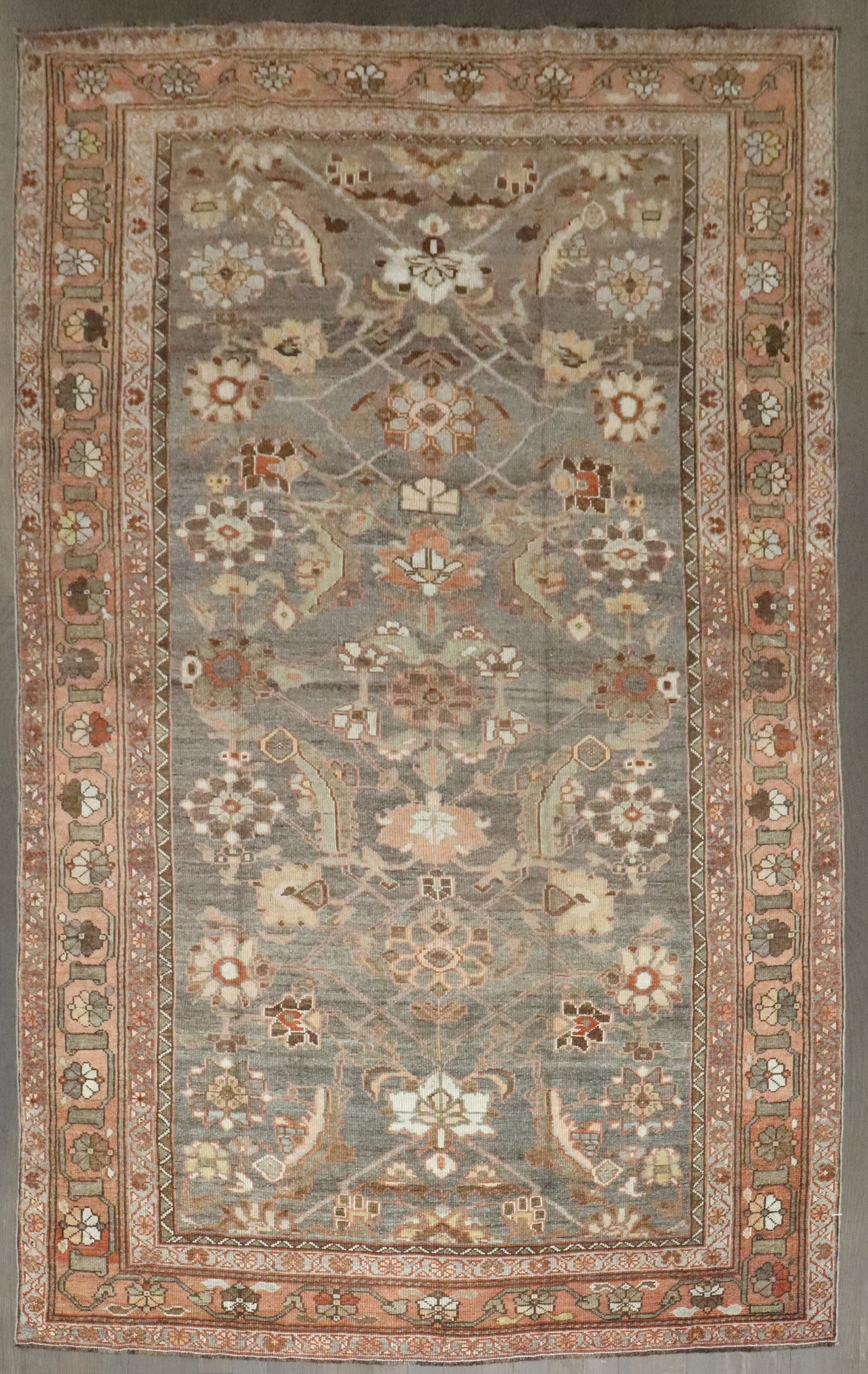 4' 5" x 6' 9" Early 20th Century Bakhtiari Persian Accent Rug: 4' 5" x 6' 9" Early 20th Century Bakhtiari Persian Accent Rug Early 20th century Persian accent rug in the Bakhtiari, Kurd type. This pre-owned rug offers a classic decorative format suitable for an a