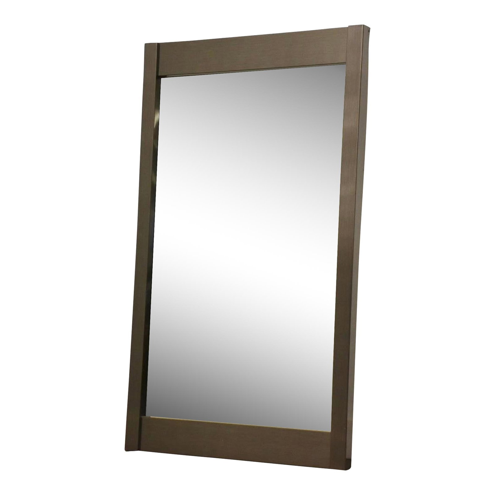 1980s Post-Modern Ello Gunmetal Mirror 24.5 x 40 Gray Metal (1 of 4)
