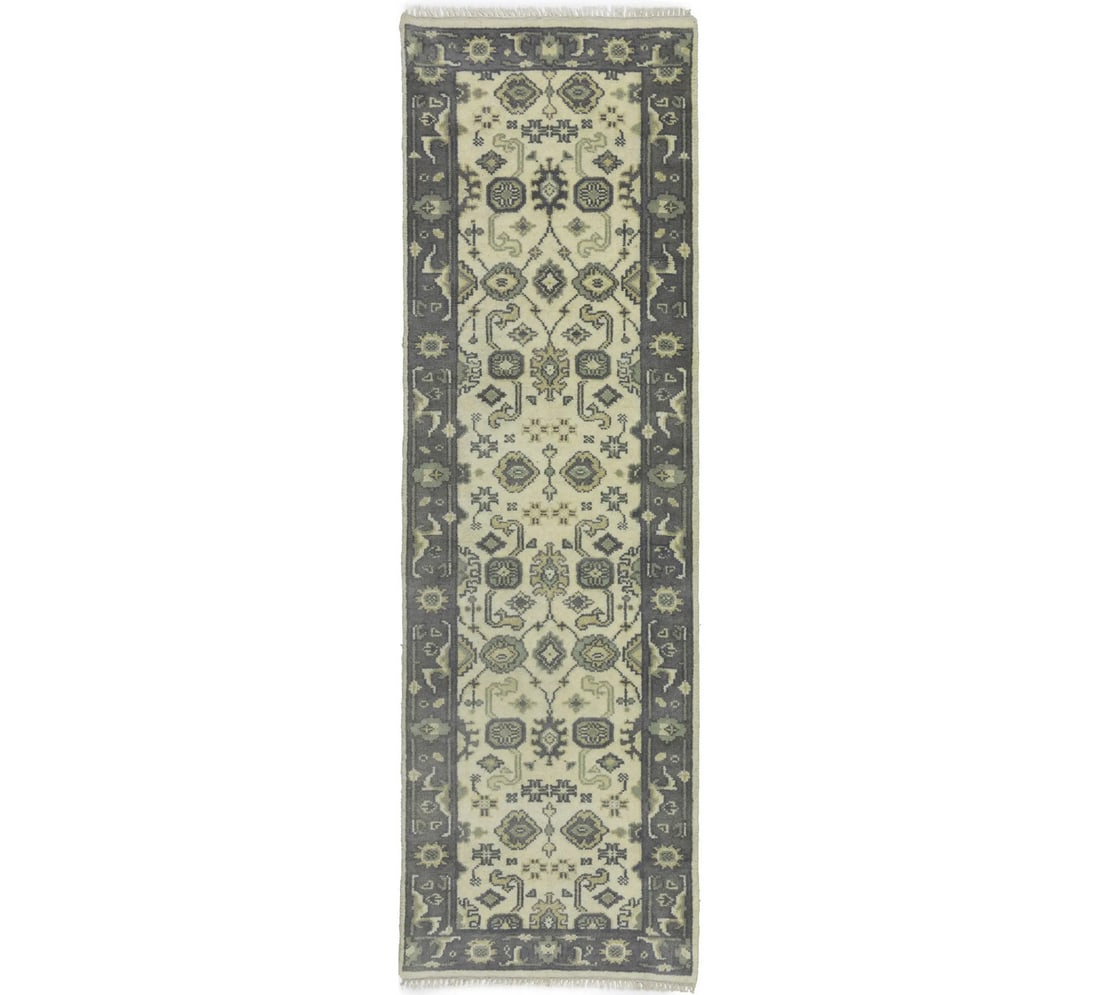 Handmade Oushak Chobi Floral Runner Rug 2'5 x 7'10 Wool Antique Style: Handmade Oushak Chobi Floral Runner Rug 2'5 x 7'10 Wool Antique Style Enhance your space with this exquisite Handmade Oushak Chobi Runner Rug, featuring a captivating floral design. Measuring 2'5" x 7