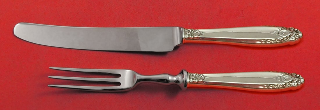 2-piece fruit knife and fork set International Prelude sterling silver: 2-piece fruit knife and fork set International Prelude sterling silver Custom 2-piece individual fruit set in the Prelude pattern by International. This pre-owned set includes a fruit knife and fruit 