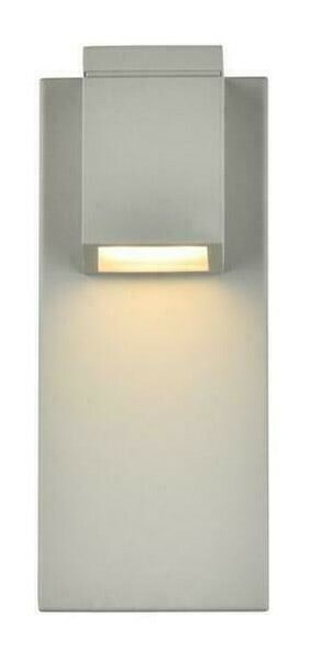 Living District Raine LED Outdoor Wall Sconce Silver 11 in (1 of 6)