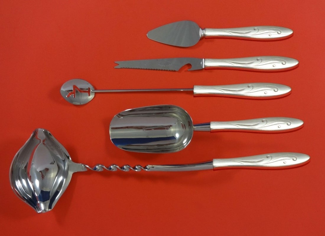 Towle Awakening Sterling Silver 5pc Cocktail Bar Set (1 of 1)