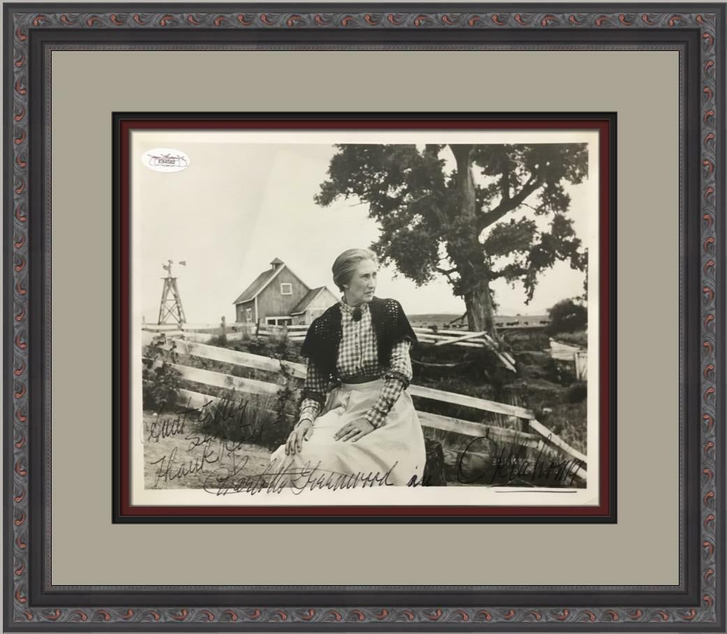 Charlotte Greenwood Signed 8x10 B&W Photo Aunt Elley Oklahoma JSA COA Framed (1 of 7)