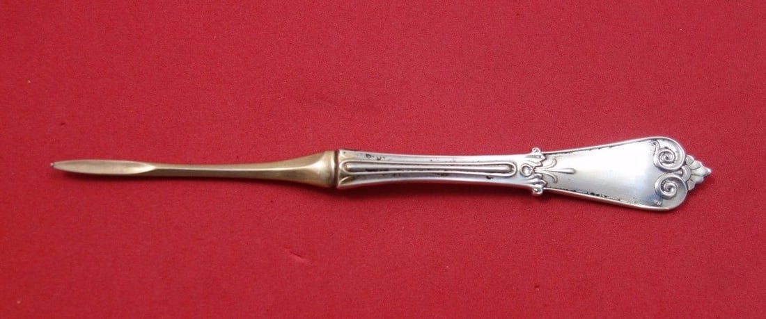 Tiffany & Co Beekman Sterling Silver Nut Pick Gold Wash 4 7/8": Tiffany & Co Beekman Sterling Silver Nut Pick Gold Wash 4 7/8" This exquisite nut pick, part of the Beekman pattern by Tiffany & Co, is crafted from sterling silver and features a beautiful gold wash 