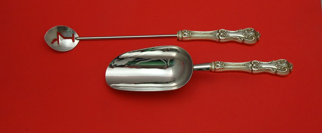 2pc Sterling Silver Bar Set Frank Smith Federal Cotillion Custom Made (1 of 1)