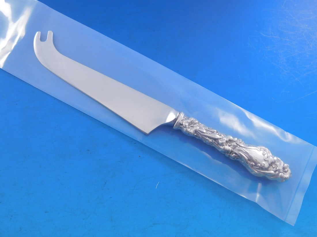 Whiting Lily sterling silver cheese knife with pick 7 1/2" (1 of 4)