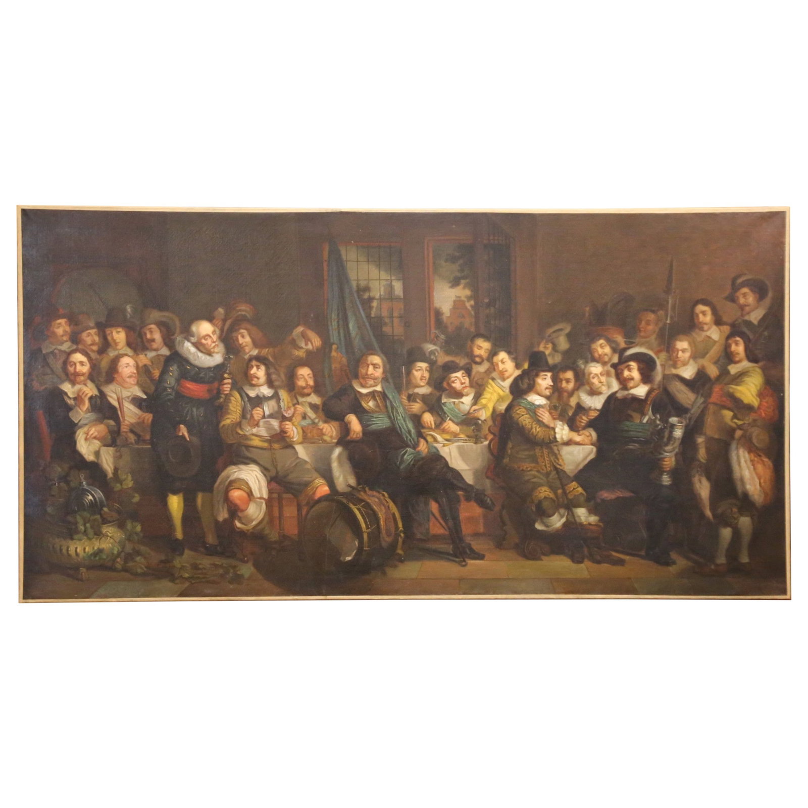 Dutch School Banquet Oil Painting After Van der Helst (1 of 13)