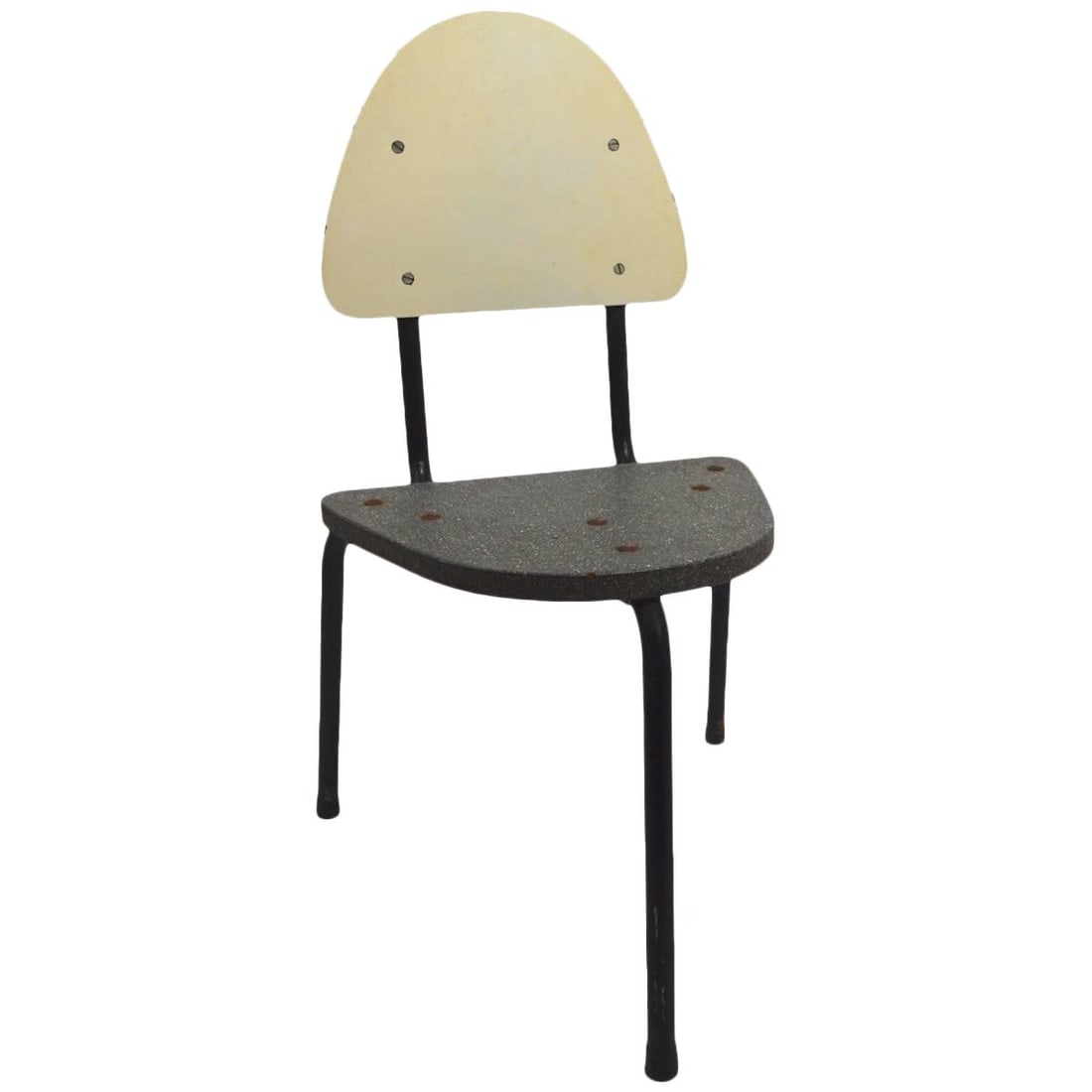 Contemporary Modernist Child's Chair Gray Iron Frame (1 of 6)