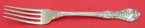 Gorham King Edward Sterling Silver Dinner Fork 7 3/4 in: Gorham King Edward Sterling Silver Dinner Fork 7 3/4 in Sterling silver dinner fork in the King Edward pattern by Gorham. This pre-owned piece dates to the 1900-1940 period, is not monogrammed, and is