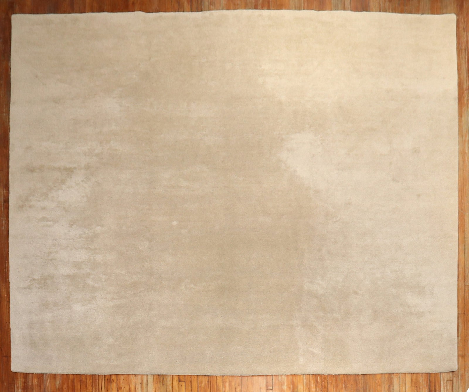 13' 7" x 13' 11" Square Tibetan Rug Beige Borderless (1 of 7)