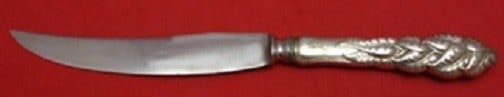 Tiffany and Co Ailanthus Sterling Silver Game Knife 7 3/4": Tiffany and Co Ailanthus Sterling Silver Game Knife 7 3/4" Discover the elegance of the Ailanthus pattern game knife, crafted by Tiffany and Co. This exquisite piece is made of high-quality sterling s