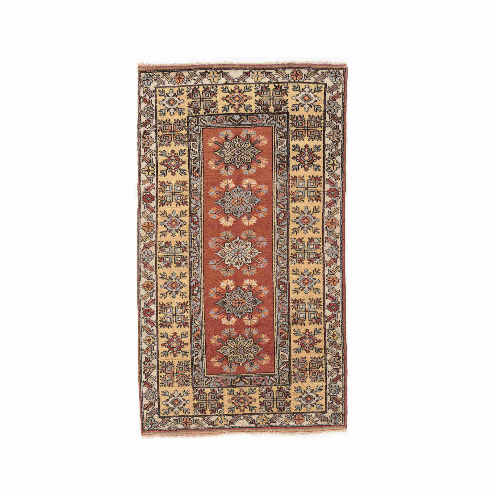 Authentic Handmade Milas Wool Carpet 47.2 x 78.7 Double Knots (1 of 8)