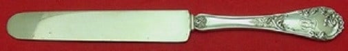 Louis XIV Old Style Sterling Silver Knife 8" by Dominick & Haff: Louis XIV Old Style Sterling Silver Knife 8" by Dominick & Haff This exquisite 8" regular knife features a flat handle crafted from high-quality sterling silver. The knife showcases the elegant Louis 