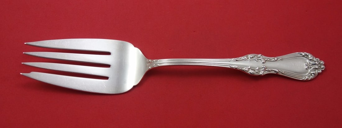 Frank Smith Countess Sterling Silver Serving Fork 8 1/2 Cold Meat: Frank Smith Countess Sterling Silver Serving Fork 8 1/2 Cold Meat Sterling silver serving fork in the Countess pattern by Frank Smith. This large cold meat fork measures 8 1/2 inches and was made in t