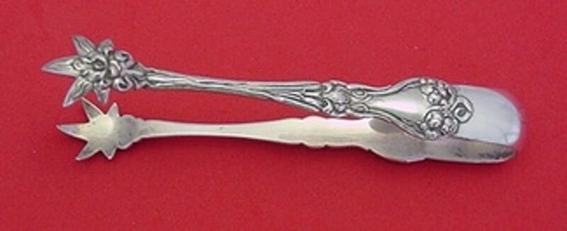 Alvin Majestic Sterling Silver 5 Inch Sugar Tong Heirloom Serving Piece: Alvin Majestic Sterling Silver 5 Inch Sugar Tong Heirloom Serving Piece Enhance your serving experience with this exquisite 5" sugar tong from the Majestic pattern by Alvin. Crafted from high-quality 