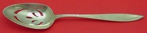 Gossamer Gorham Sterling Silver Slotted Serving Spoon 8.5": Gossamer Gorham Sterling Silver Slotted Serving Spoon 8.5" This exquisite Gossamer serving spoon by Gorham is crafted from high-quality sterling silver. Measuring 8 1/2" in length, this slotted spoon 