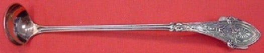 Tiffany & Co. Italian Sterling Silver Mustard Ladle Rose Gold 5 1/2": Tiffany & Co. Italian Sterling Silver Mustard Ladle Rose Gold 5 1/2" Elevate your dining experience with this exquisite Italian Mustard Ladle by Tiffany & Co. Crafted from high-quality sterling silver