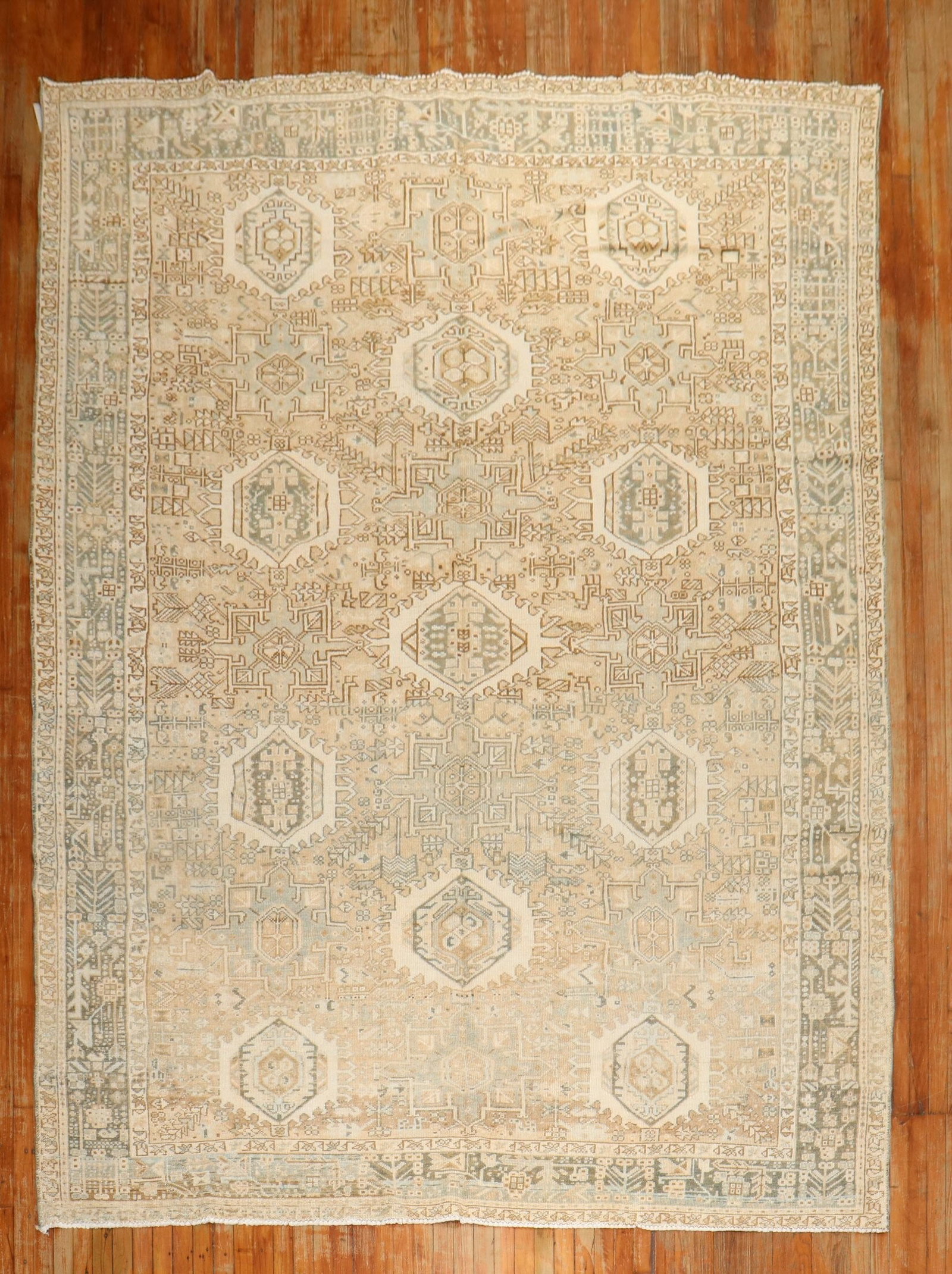 8' 3" x 11' 11" Room Size Serapi Heriz Karadja Rug Brown: 8' 3" x 11' 11" Room Size Serapi Heriz Karadja Rug Brown Pre-owned room-size Heriz Karadja rug from the 2nd quarter of the 20th century, featuring predominant brown and charcoal tones. Classified as S