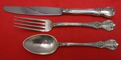 Three Piece Old Master Junior Sterling Silver Set with French Knife (1 of 1)