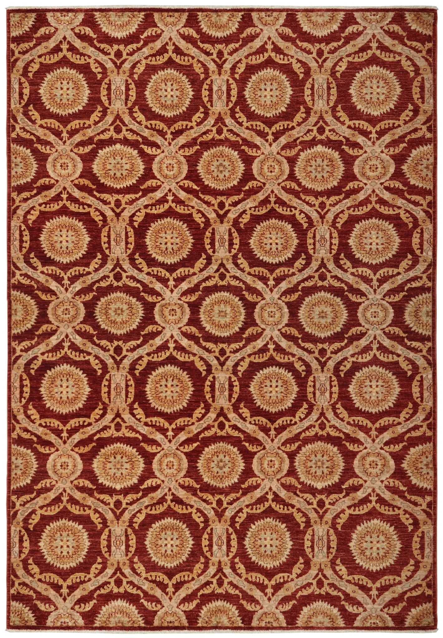 6 x 8.7 Hand-Knotted Transitional Chobi Peshawar Modern Rug: 6 x 8.7 Hand-Knotted Transitional Chobi Peshawar Modern Rug Free continental US Shipping Hand-knotted transitional Chobi Peshawar rug with a modern design. This rug is in un-used condition. Specificat