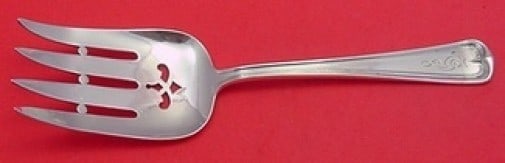Dominick & Haff Lexington Sterling Silver Pierced Cold Meat Fork 7 3/4" (1 of 1)